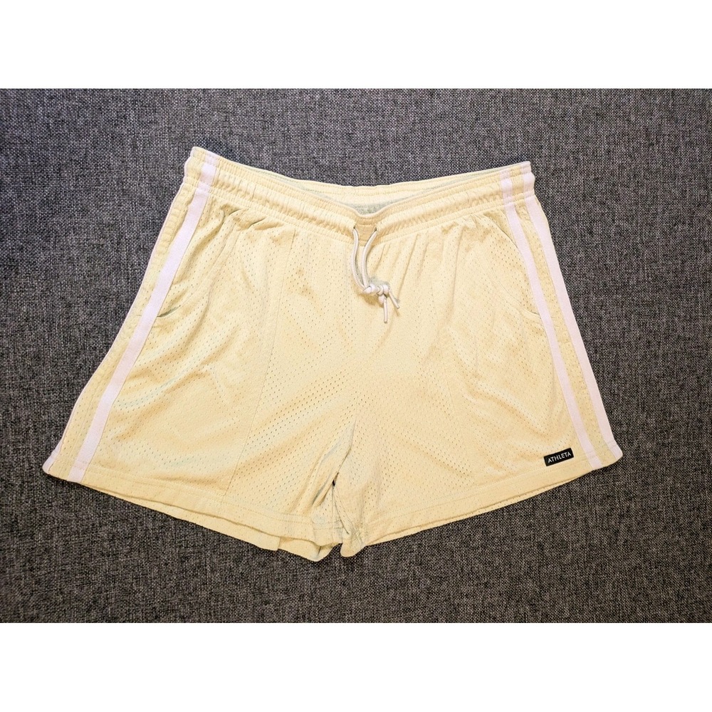 Athleta Shorts Womens Medium Green Weekender Run Athletic Gym Running 3.5